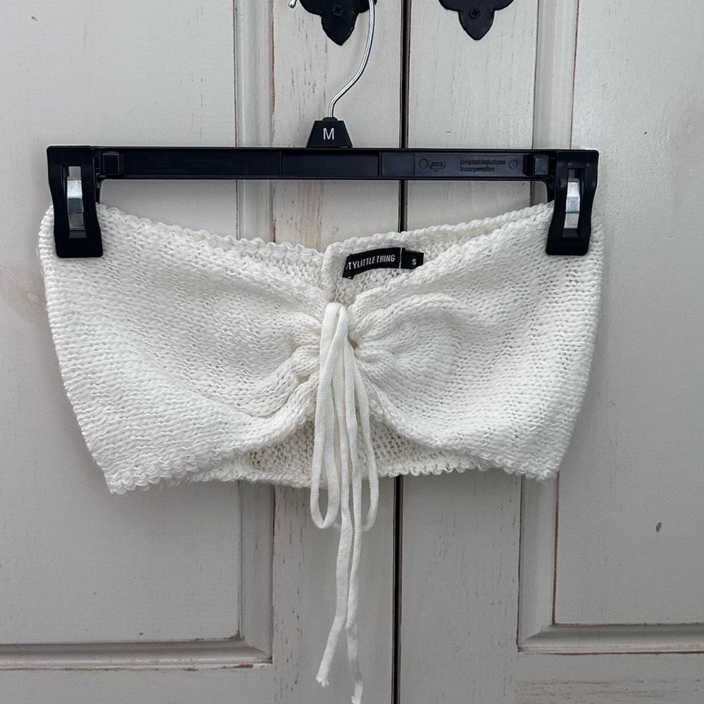 Knit crop top/bralette